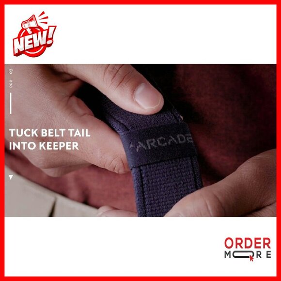 Slim Stretch Belt Metal-Free Buckle Adjustable Fit 1.25\